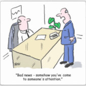 Sticker Office Worker A Été Remarqué (Devant)