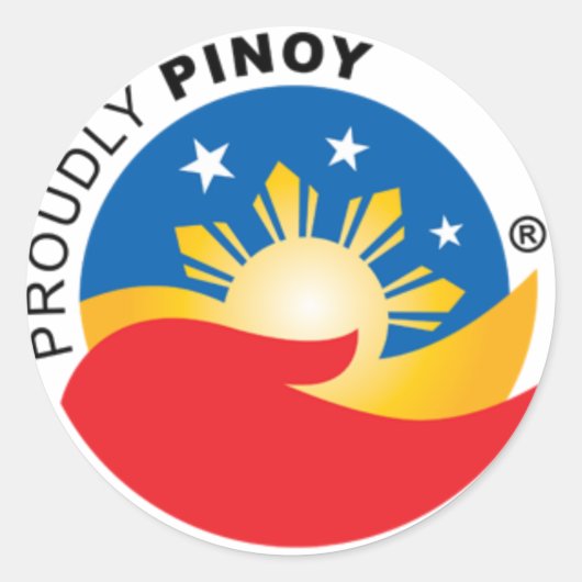 Sticker officiel Fièrement Pinoy (Devant)