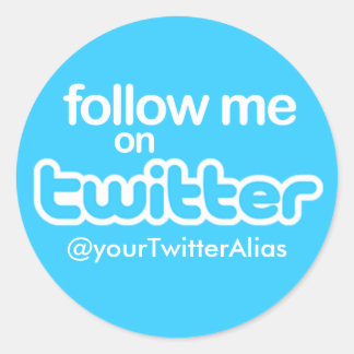 Sticker officiel "Suivez-moi sur Twitter"