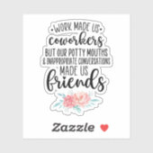 Sticker Offre De Bestie De Travail, Cadeau De Cotravailleu (Feuille)