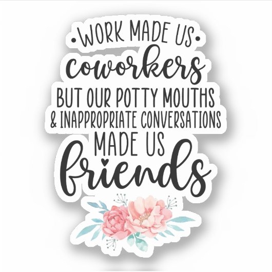 Sticker Offre De Bestie De Travail, Cadeau De Cotravailleu (Devant)