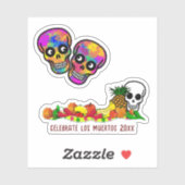 Sticker Offres Pour Dia De Los Muertos (Feuille)