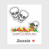 Sticker Offres Pour Dia De Los Muertos (Feuille)