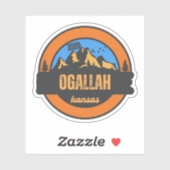 Sticker Ogallah, Kansas (Feuille)