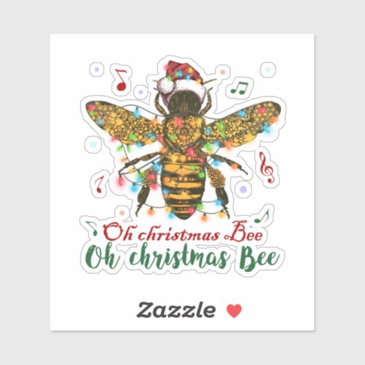 Sticker Oh Christmas Bee Oh Christmas Bee Light (Feuille)