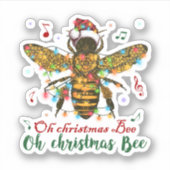 Sticker Oh Christmas Bee Oh Christmas Bee Light (Devant)