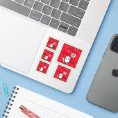 Sticker Oh Christmas Tea Penguin Lover - Boisson de thé (Ordinateur portable avec iPhone)