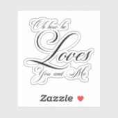 Sticker Oh combien il aime (Feuille)
