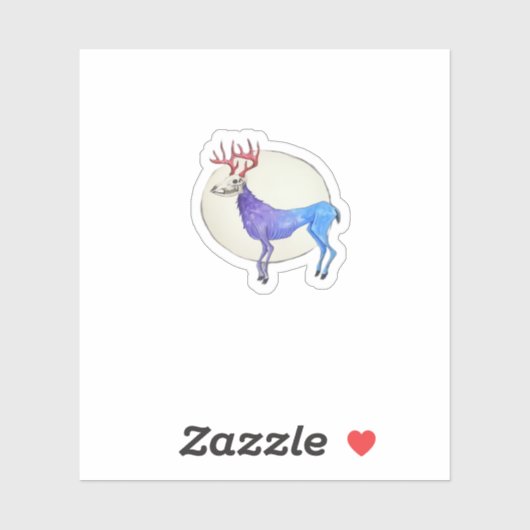 Sticker Oh Deer Clean Graphic Style (Feuille)