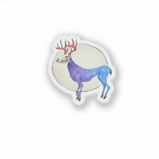 Sticker Oh Deer Clean Graphic Style  (Devant)