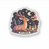 Sticker Oh Deer Contemporary Graphic Vibe (Devant)