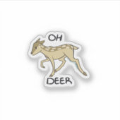 Sticker Oh Deer Elegant Timeless Style  (Devant)
