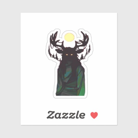 Sticker Oh Deer Minimal Design  (Feuille)