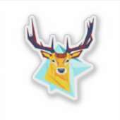 Sticker Oh Deer Minimal Rustic Style (Devant)