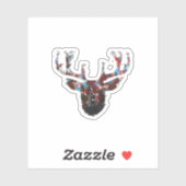 Sticker Oh Deer Minimal Style  (Feuille)