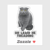 Sticker Oh Lawd He Treading (Feuille)