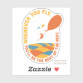 Sticker Oh, Les Endroits Où Tu Vas Aller ! "Meilleur des m (Feuille)