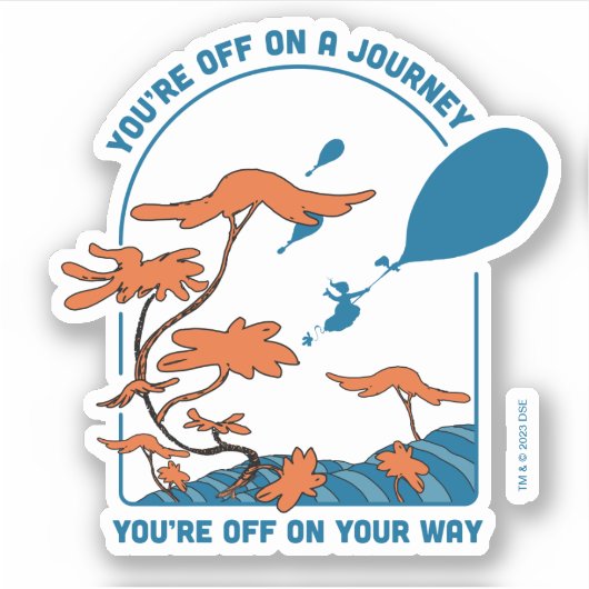 Sticker Oh, Les Endroits Où Tu Vas Aller ! "Pars en voyage (Devant)