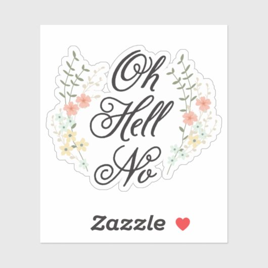 Sticker Oh Non (Feuille)