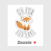 Sticker Oh pour Fox Sake (Feuille)