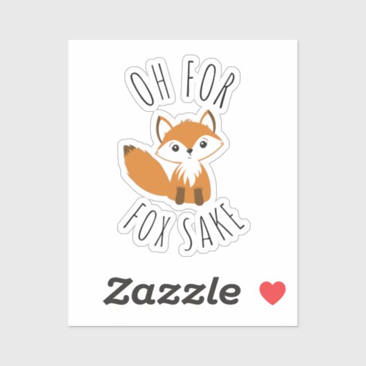 Sticker Oh pour Fox Sake (Feuille)