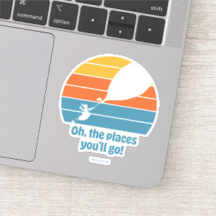 Sticker Oh, The Places You'll Go ! Coucher de soleil Rétro