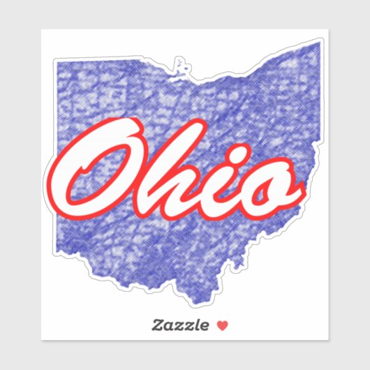 Sticker Ohio (Feuille)