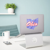 Sticker Ohio (Ordinateur portable sur le bureau)