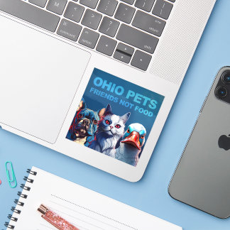 Sticker OHIO ANIMAUX Amis PAS DE nourriture