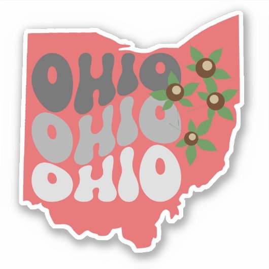 Sticker Ohio Buckeye State Waterproof (Devant)