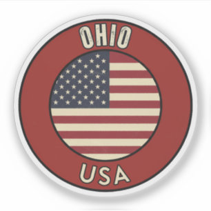 Sticker Ohio États-Unis d'Amérique