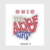 Sticker Ohio Surnom Art de mot  Voiture (Feuille)