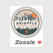 Sticker Ohiopyle State Park Pennsylvania Hike Souvenirs (Feuille)