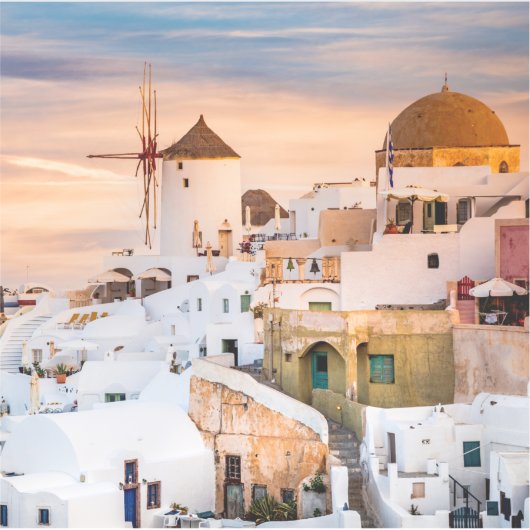 Sticker Oia Santorini (Devant)