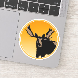 Sticker Oie au coucher du soleil - Art original de la faun