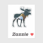 Sticker Oie de la forêt nocturne (Feuille)
