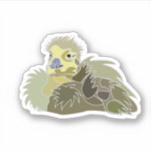 Sticker Oie Gosling Bébé Oie (Devant)