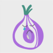 Sticker Oignon en train de sécher (Devant)