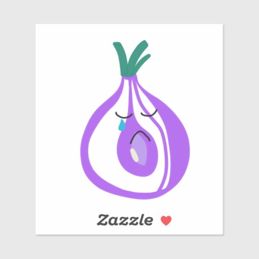 Sticker Oignon qui pleure (Feuille)