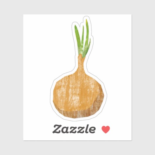 Sticker Oignon vert (Feuille)