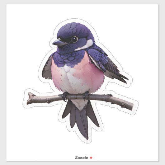 Sticker Oiseau (Feuille)