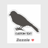 Sticker Oiseau canarien permanent (Feuille)