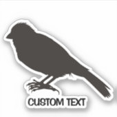 Sticker Oiseau canarien permanent (Devant)