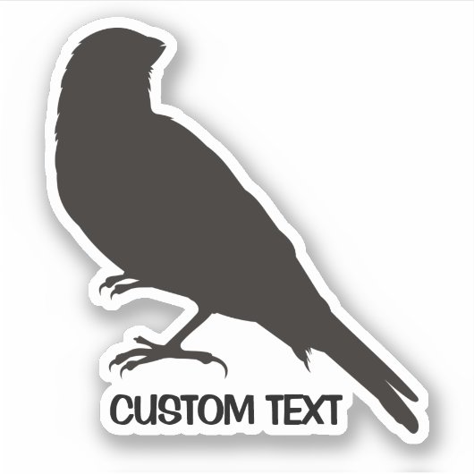 Sticker Oiseau canarien permanent (Devant)
