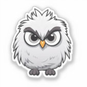 Sticker Oiseau de caricature (Recto)