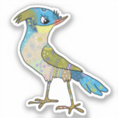 Sticker Oiseau de Crazy (Recto)