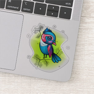 Sticker Oiseau d'hiver