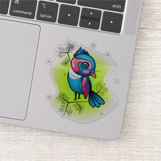 Sticker Oiseau d'hiver (Détail)