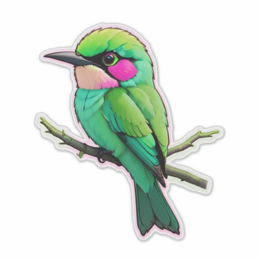 Sticker Oiseau mignon (Devant)