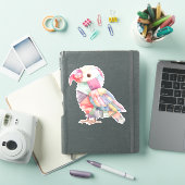 Sticker Oiseau Patchwork (Couverture iPad)